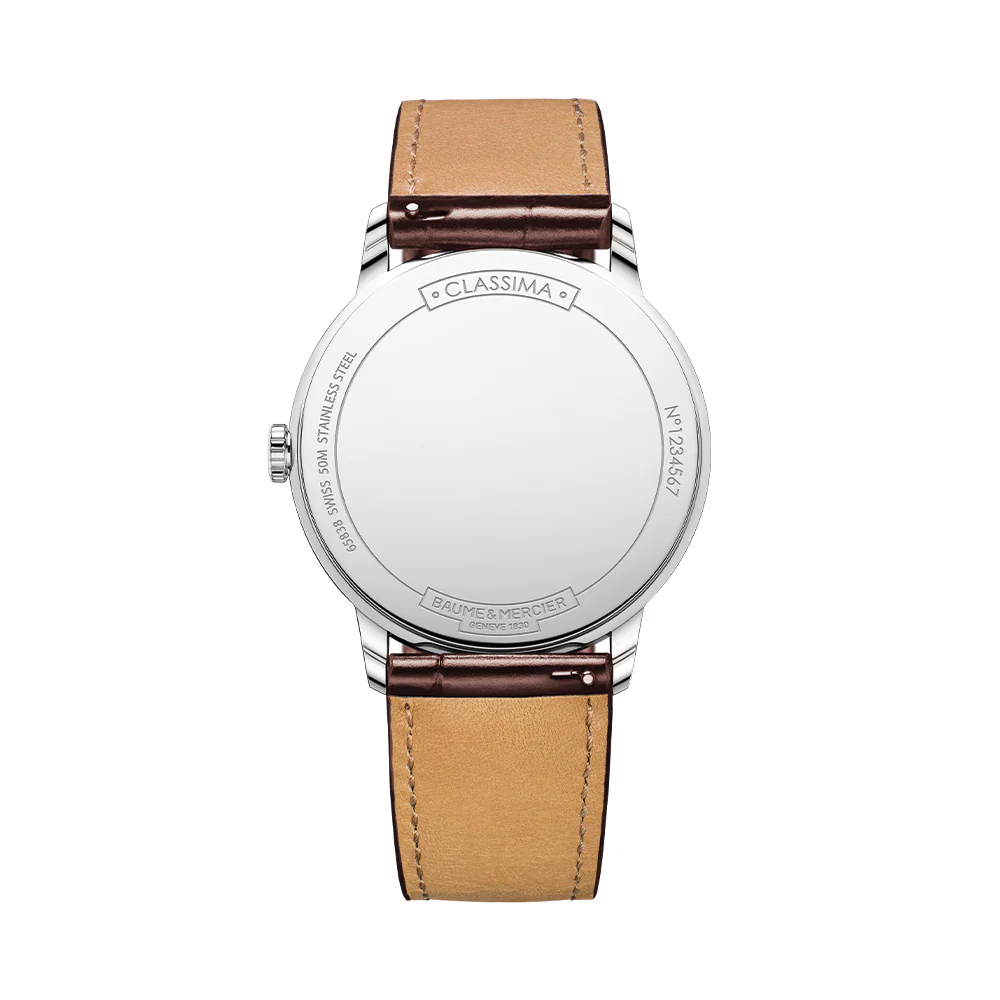 Classima 10415 Quartz 42mm - Silver on Leather Strap - Image 3