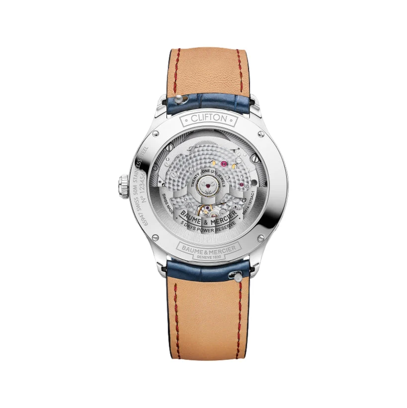 Clifton 10756 Moonphase 39mm - Blue on Leather Strap - Image 2