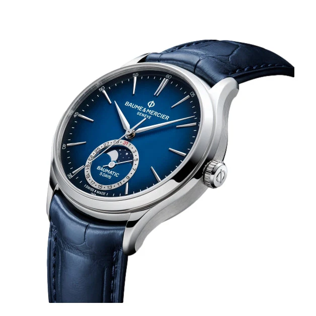 Clifton 10756 Moonphase 39mm - Blue on Leather Strap - Image 3