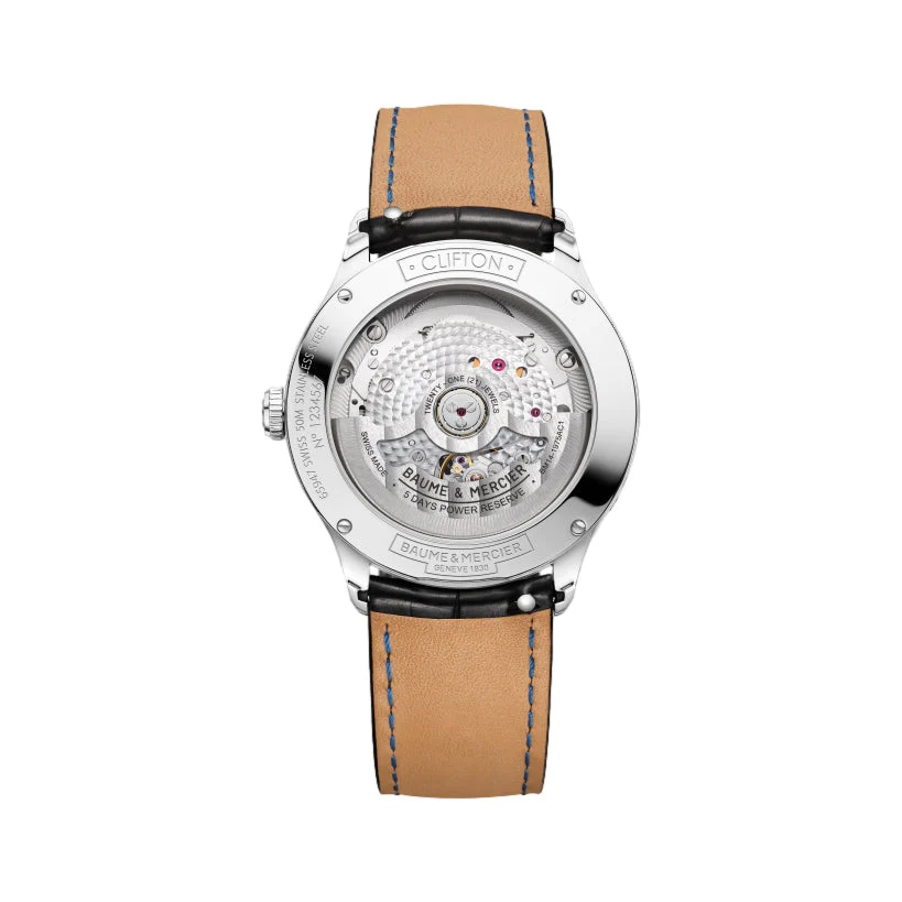 Clifton 10758 Moonphase 39mm - Grey on Leather Strap - Image 2