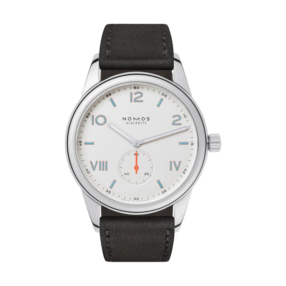 Club Campus 38mm - White Silver-Plated on Strap