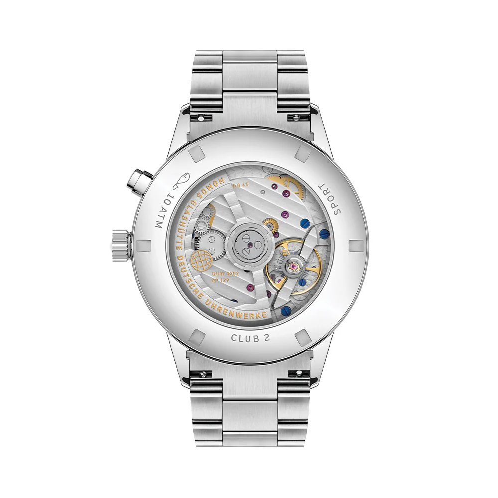Club Sport Neomatik Worldtimer 40mm - Blue on Bracelet - Image 9