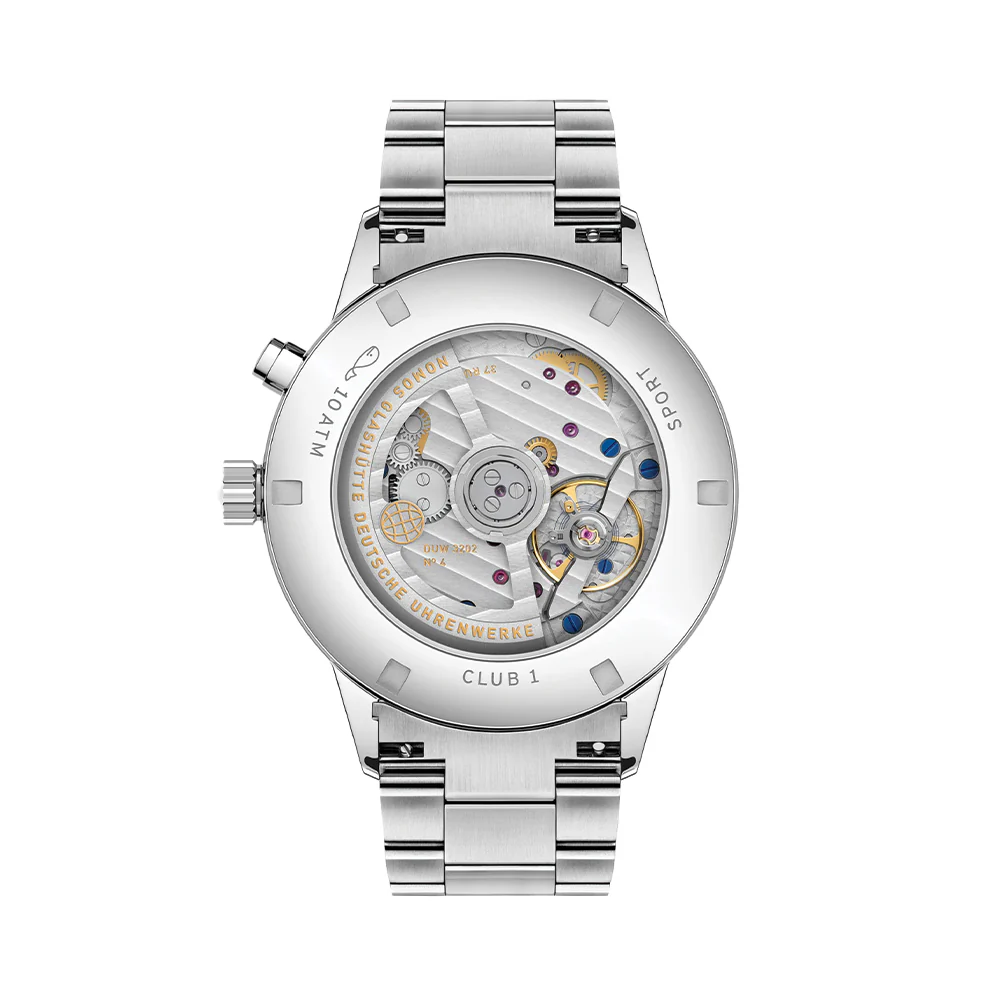Club Sport Neomatik Worldtimer 40mm - Silver on Bracelet - Image 9