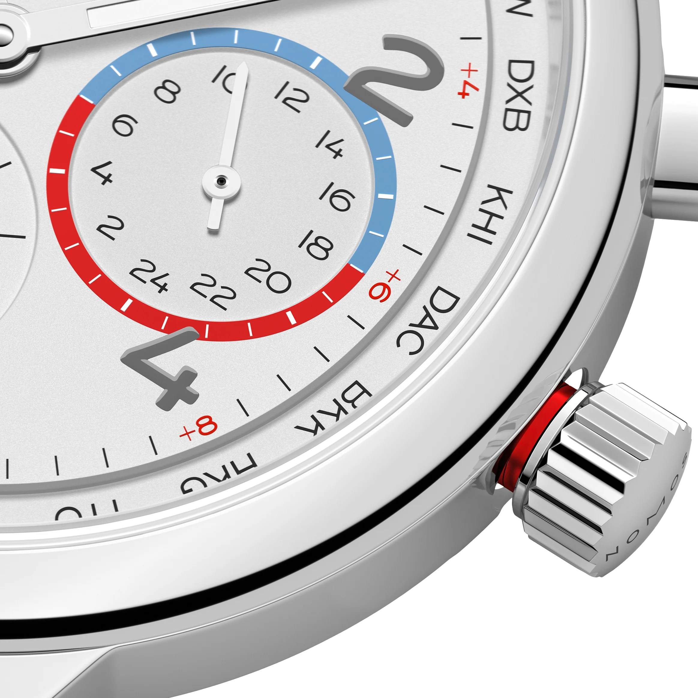 Club Sport Neomatik Worldtimer 40mm - White on Bracelet - Image 4