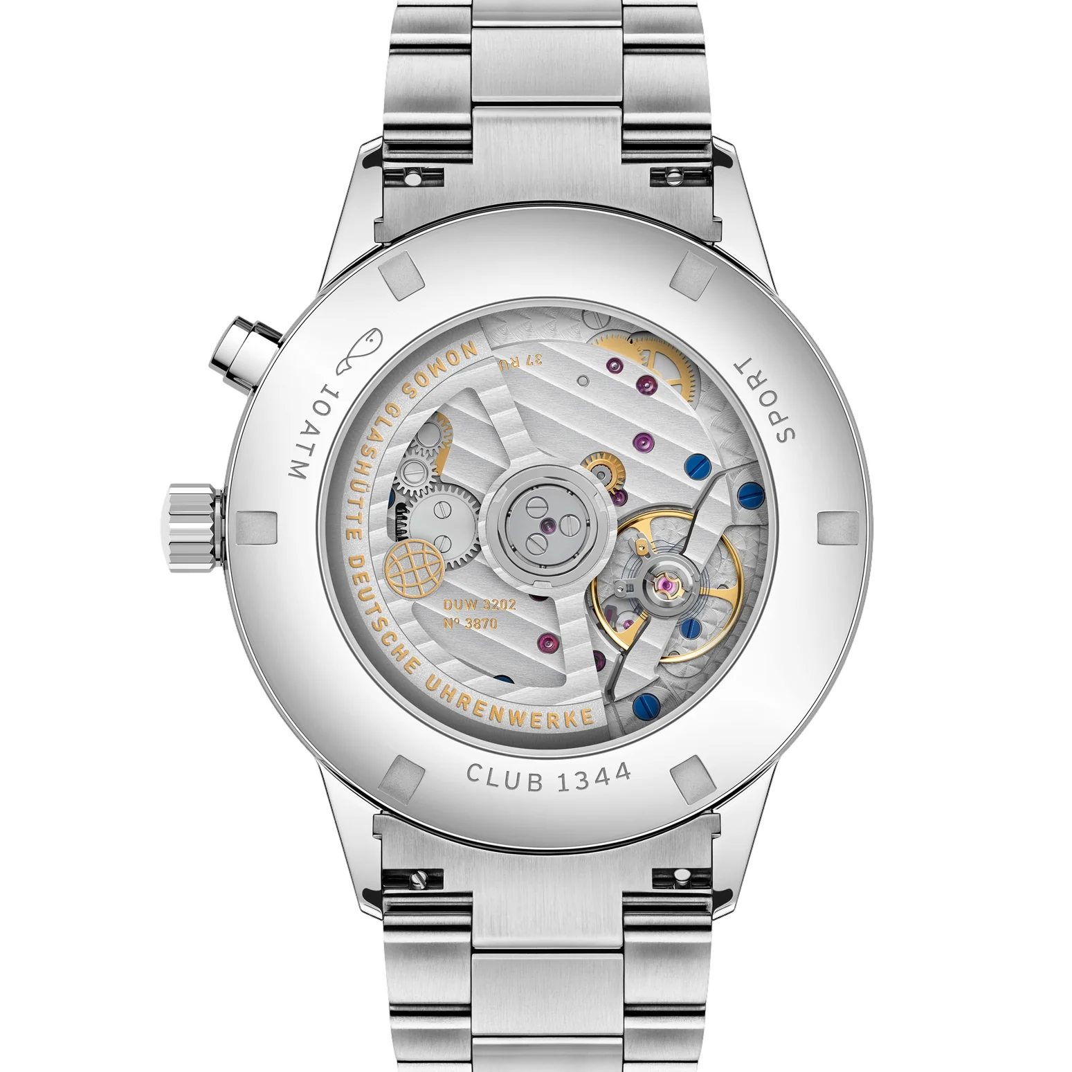 Club Sport Neomatik Worldtimer 40mm - White on Bracelet - Image 6