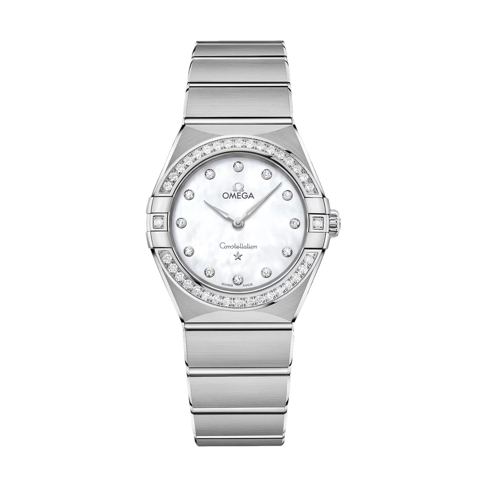 Constellation Diamonds Quartz 28mm - White on Bracelet