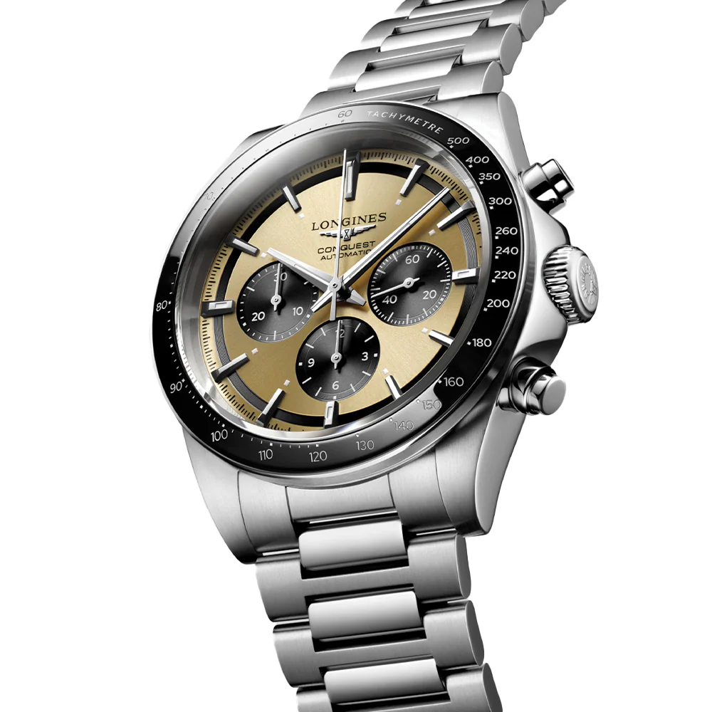 Conquest Automatic Chronograph 42mm - Brown on Bracelet - Image 2