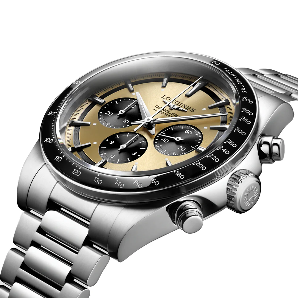 Conquest Automatic Chronograph 42mm - Brown on Bracelet - Image 4