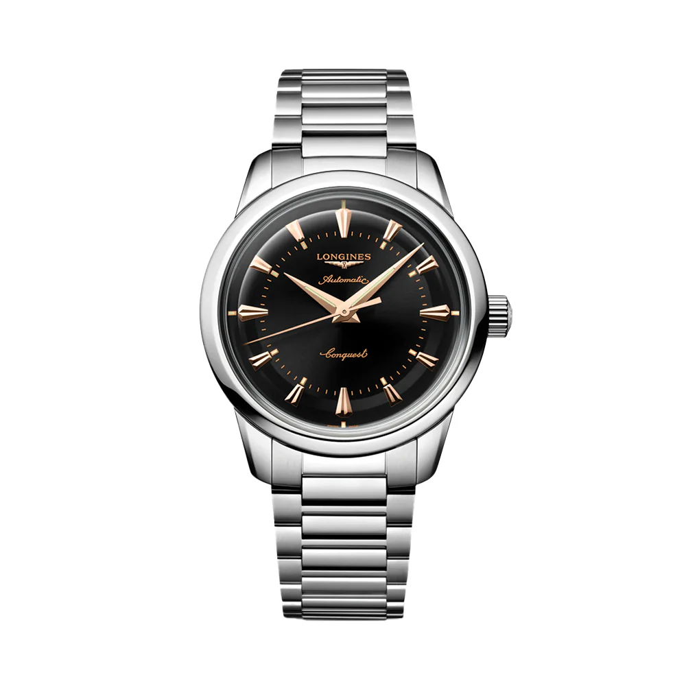 Conquest Heritage 38mm - Black on Bracelet
