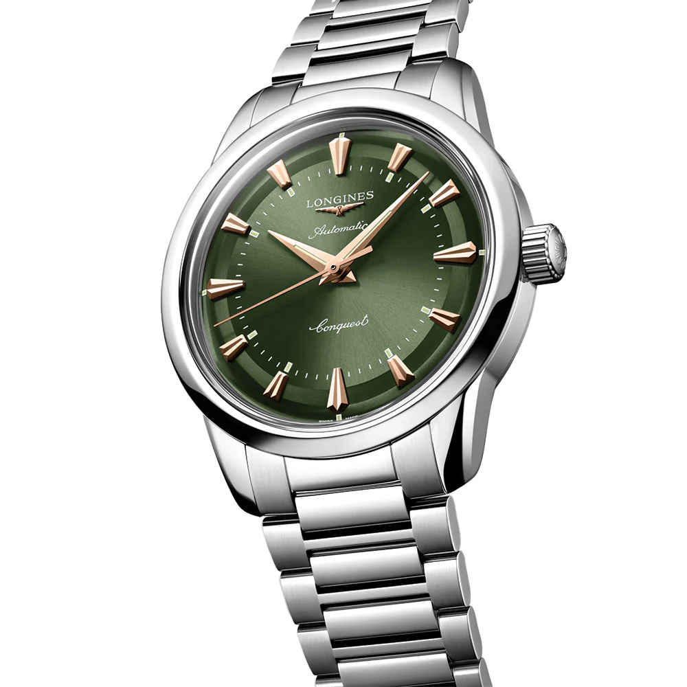 Conquest Heritage 38mm - Green on Bracelet - Image 2