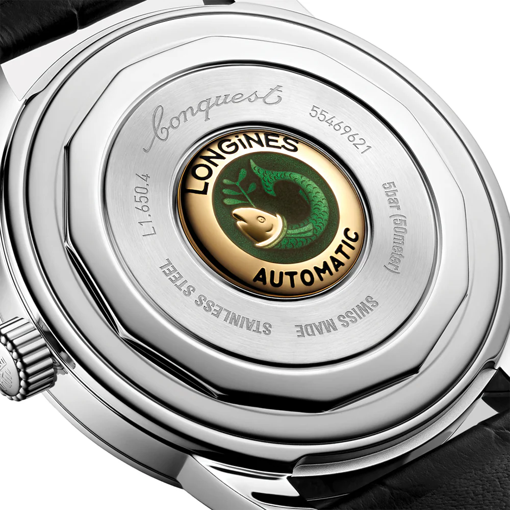 Conquest Heritage 40mm - Green on Leather Strap - Image 5