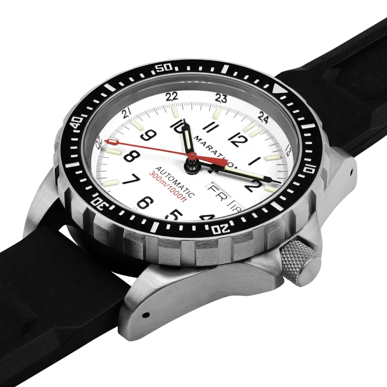 JDD Type II - Diver's Automatic Arctic Edition 46mm - White on Rubber Strap - Image 3