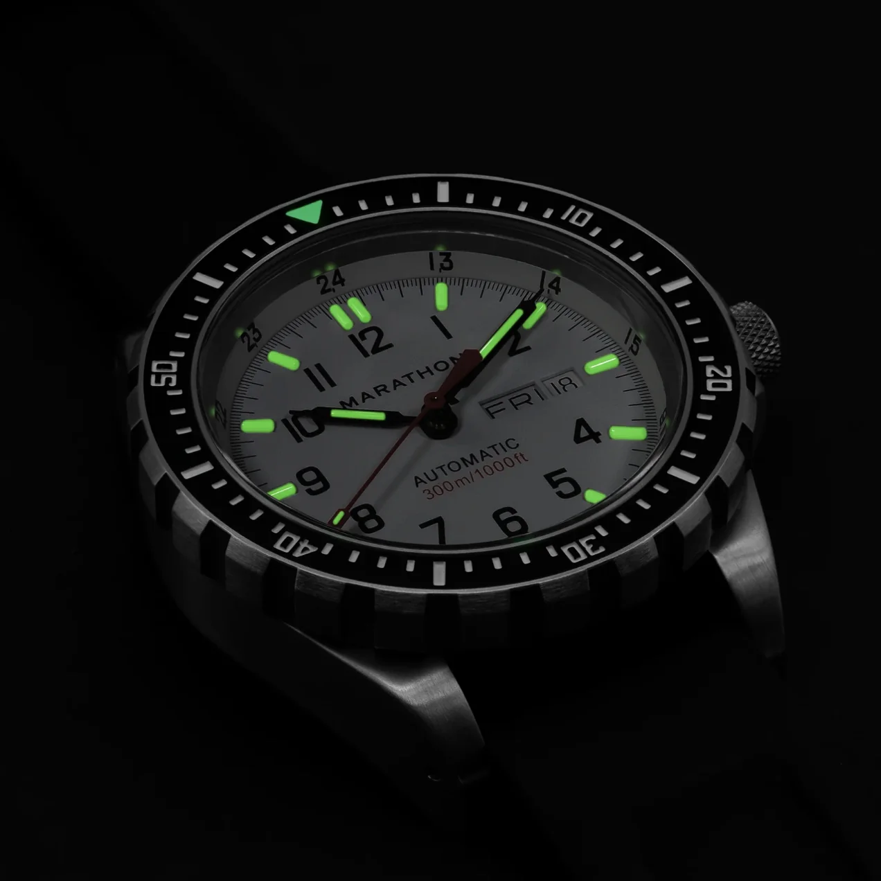 JDD Type II - Diver's Automatic Arctic Edition 46mm - White on Rubber Strap - Image 4