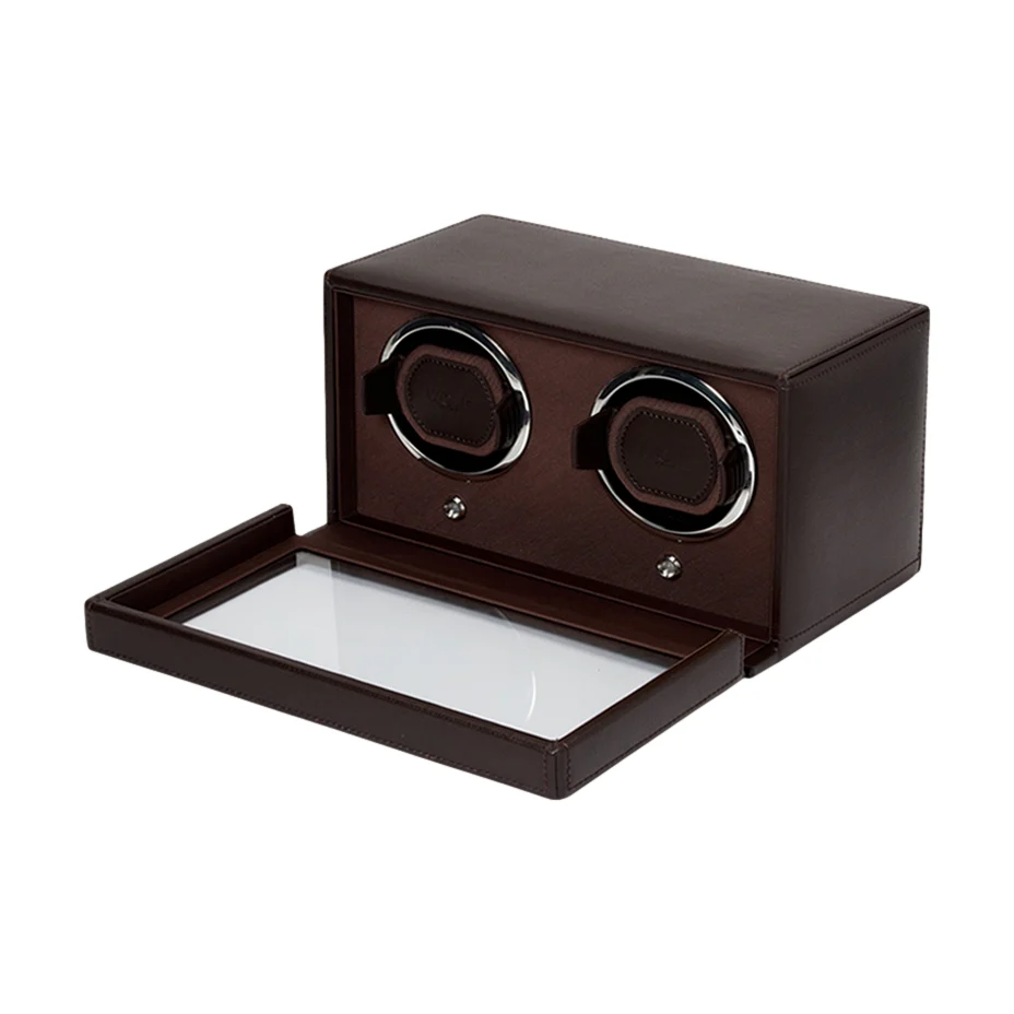Cub Double Watch Winder with Cover - Brown - Image 3