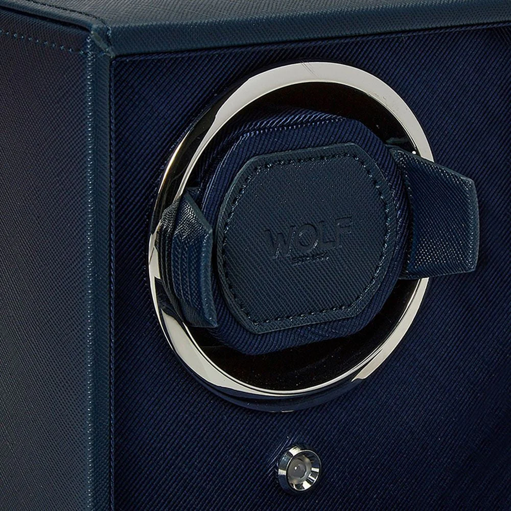Cub Double Watch Winder with Cover - Navy - Image 4