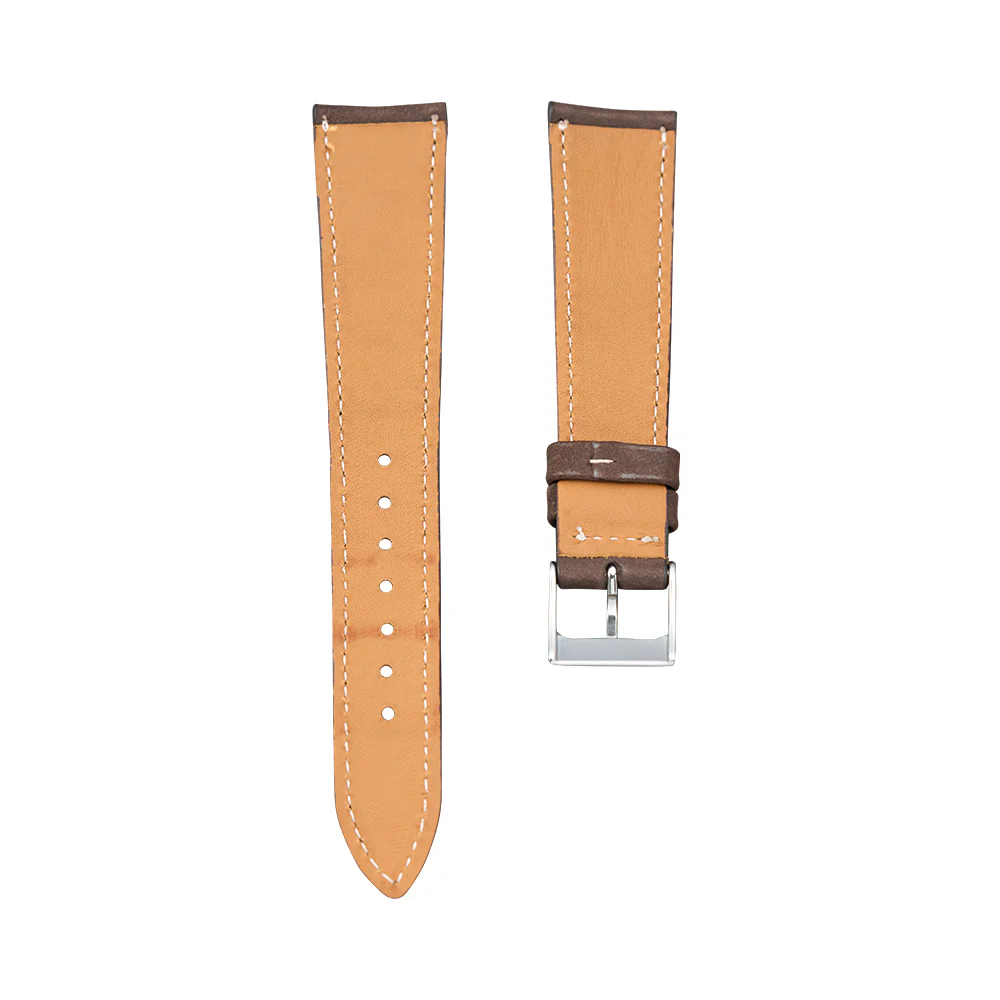 Dark Brown Nubuck Leather Strap - Image 2