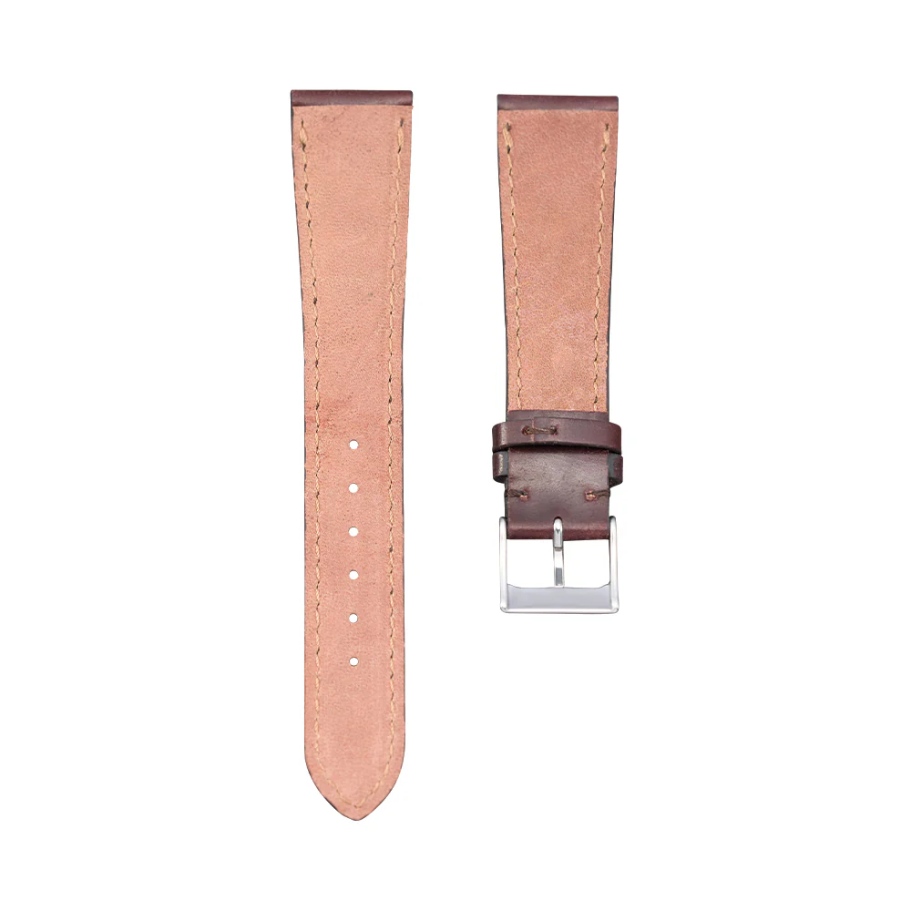 Dark Brown Shell Cordovan Leather Strap - Image 2