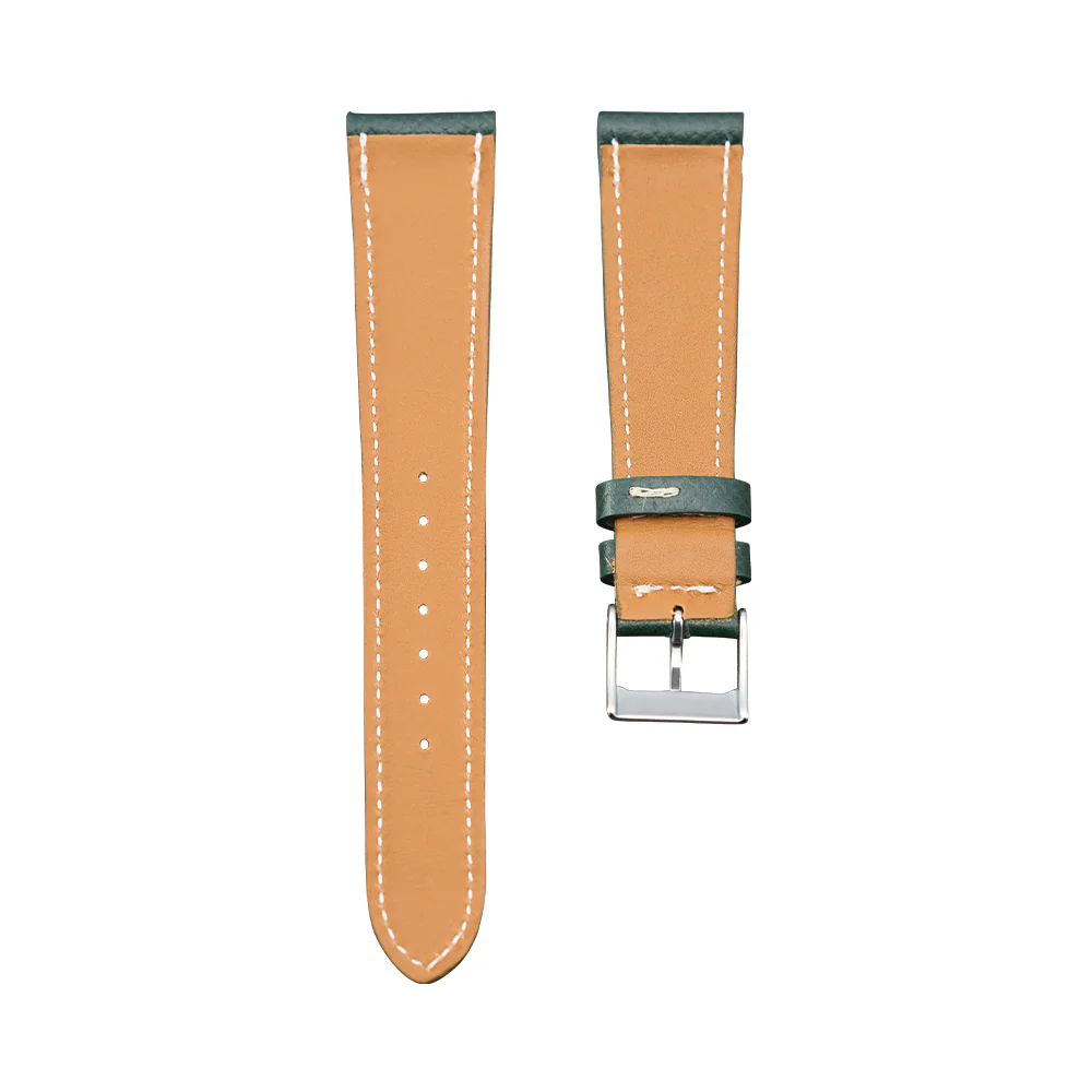 Dark Green Textured Calf Leather Strap - Image 2