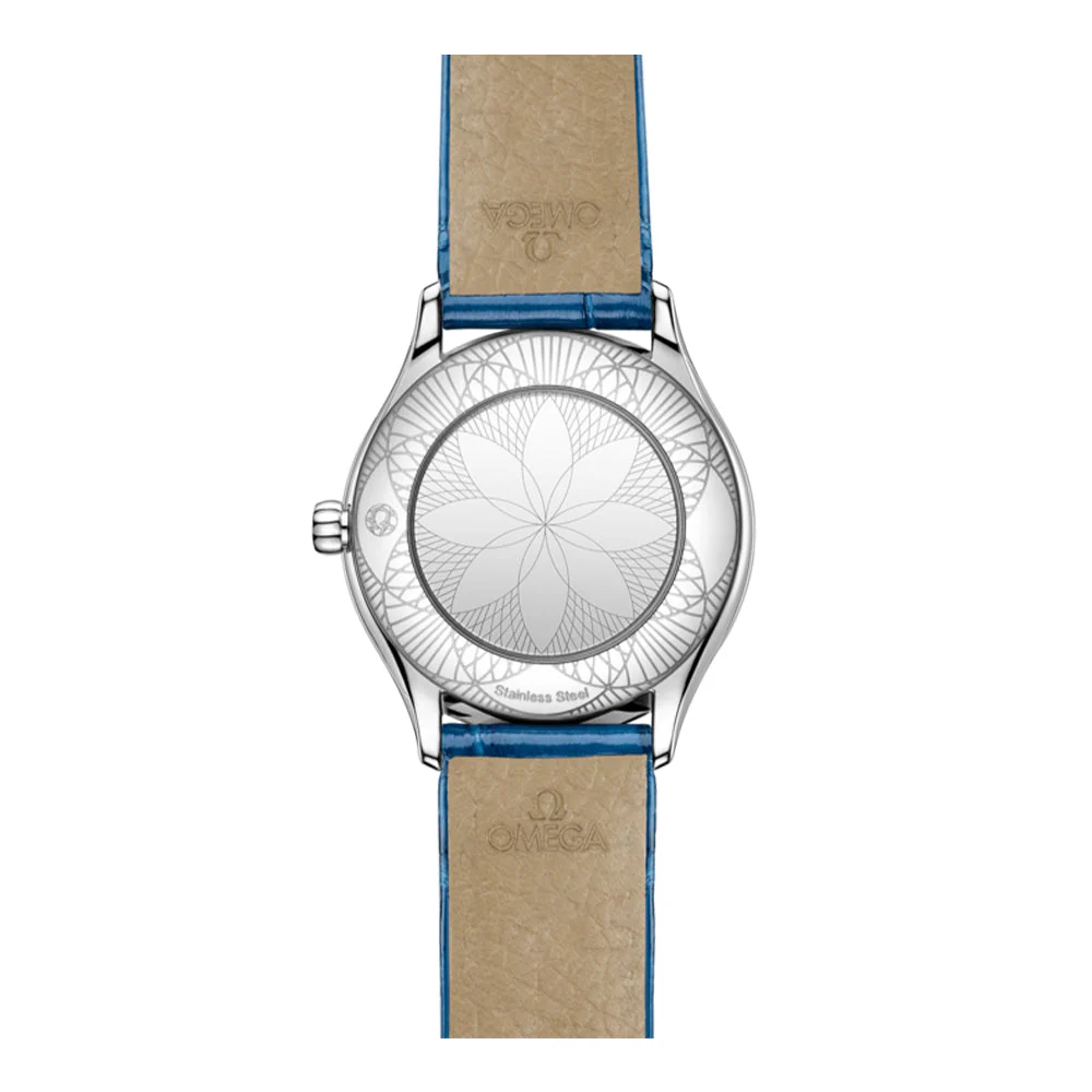 De Ville Mini Trésor Diamond Quartz 26mm - White on Strap - Image 2
