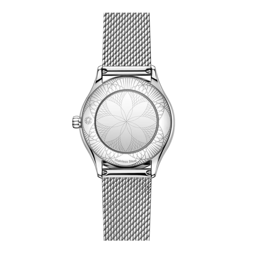 De Ville Mini Trésor Diamonds Quartz 26mm - White on Bracelet - Image 2
