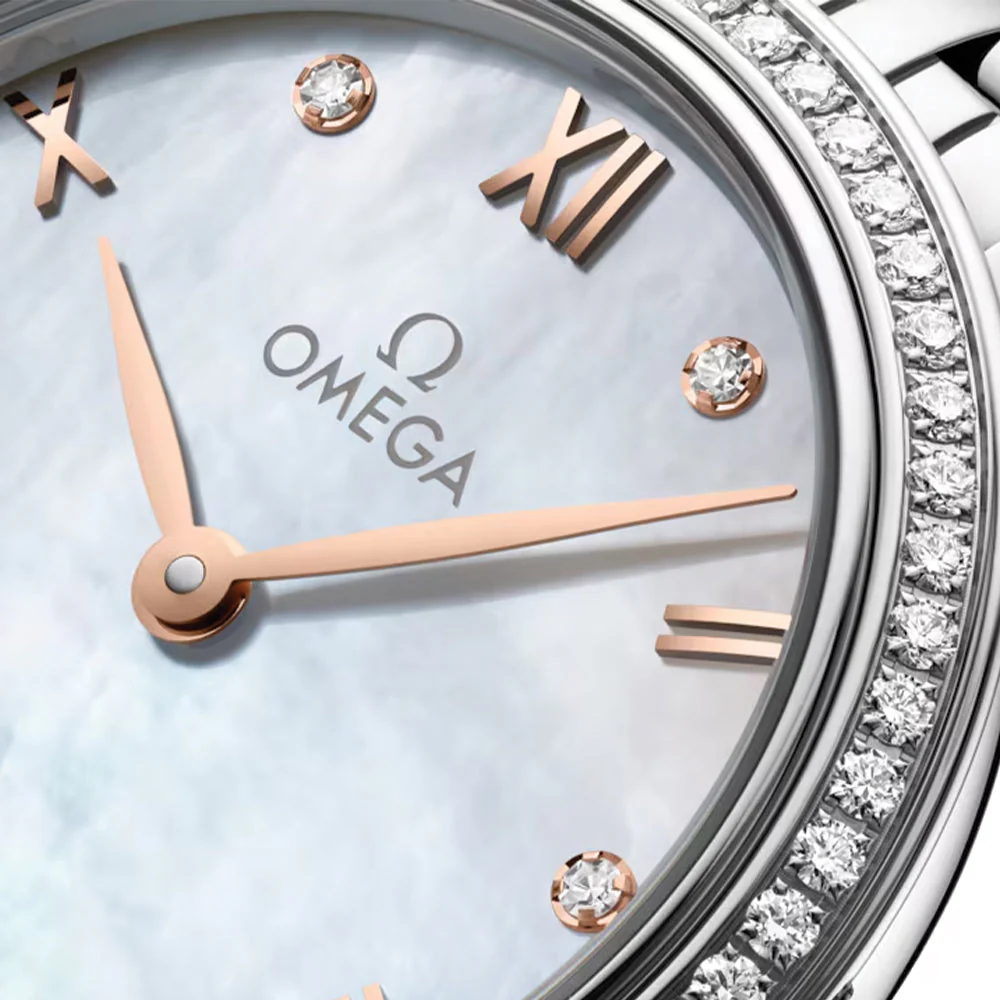De Ville Prestige Diamonds Quartz 27.5mm - MOP on Bracelet - Image 2