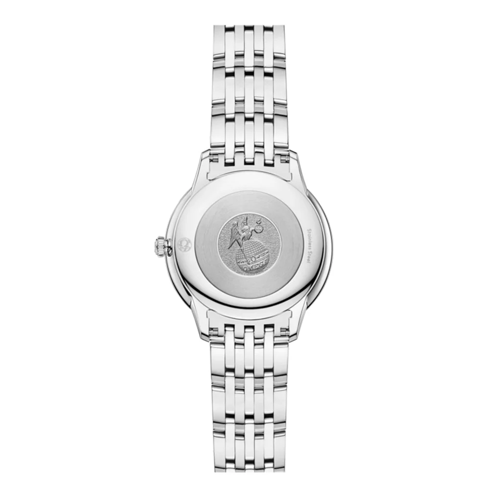 De Ville Prestige Diamonds Quartz 30mm - Blue on Bracelet - Image 3