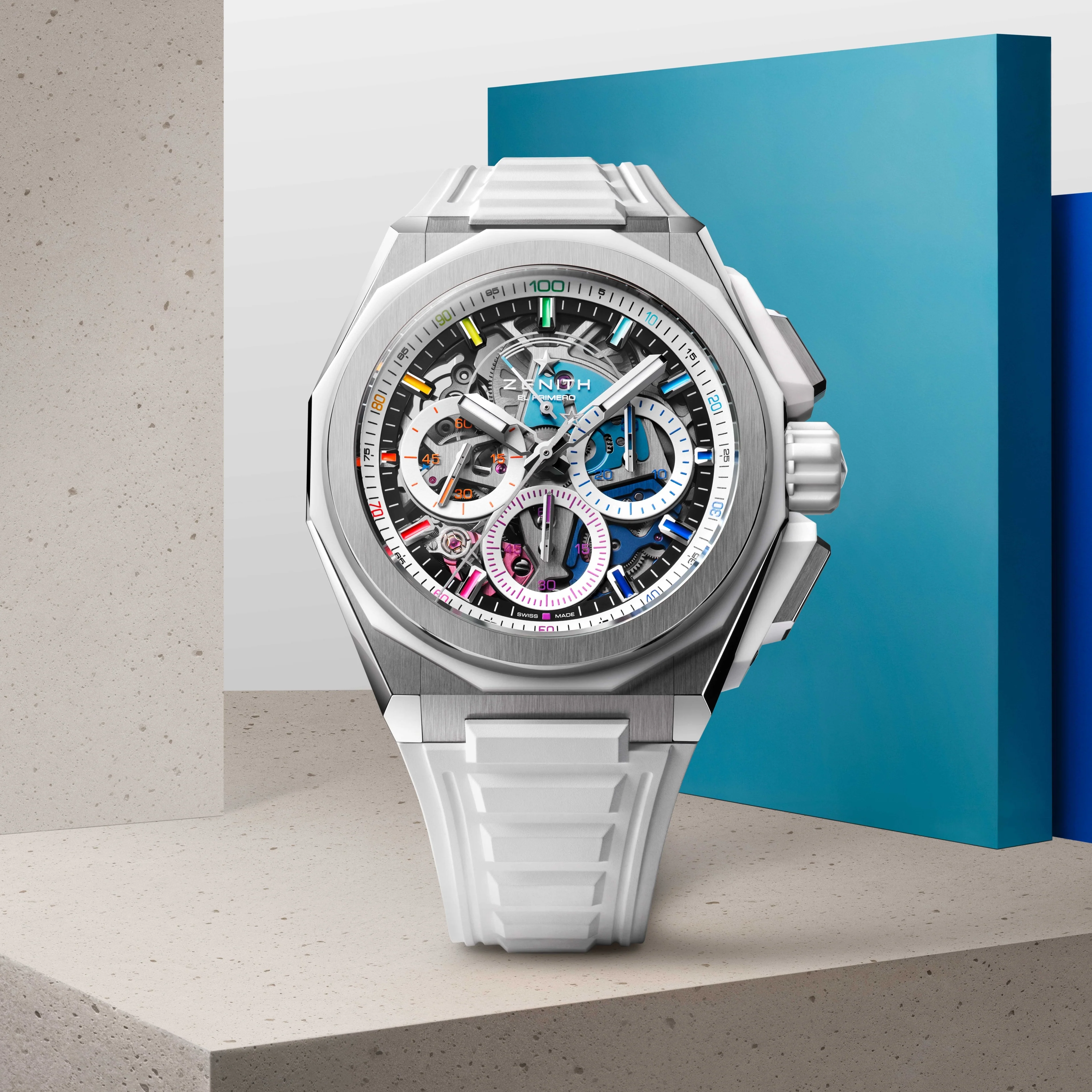 Defy Extreme Chroma Limited Edition 45mm - White on Rubber Strap - Image 2