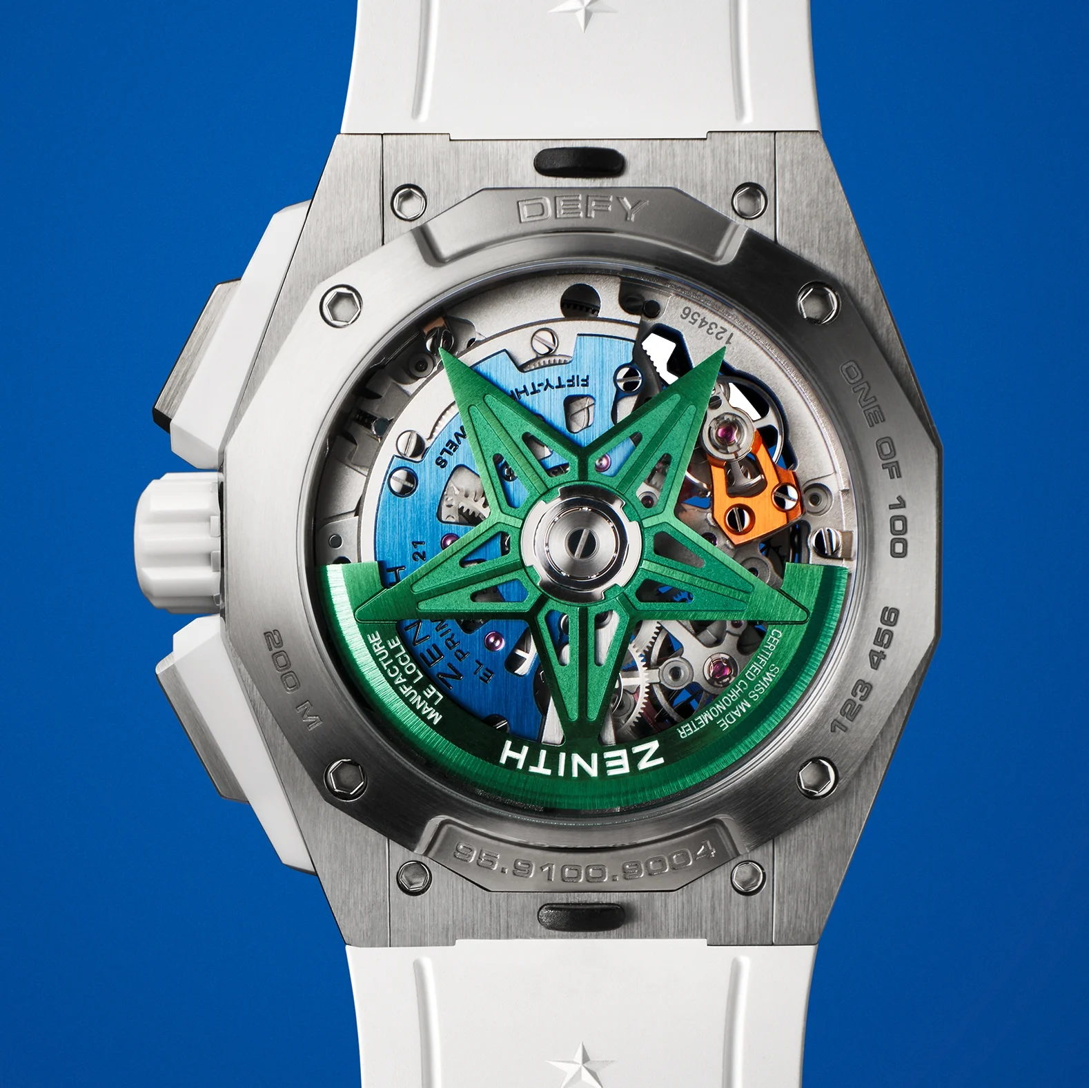 Defy Extreme Chroma Limited Edition 45mm - White on Rubber Strap - Image 7