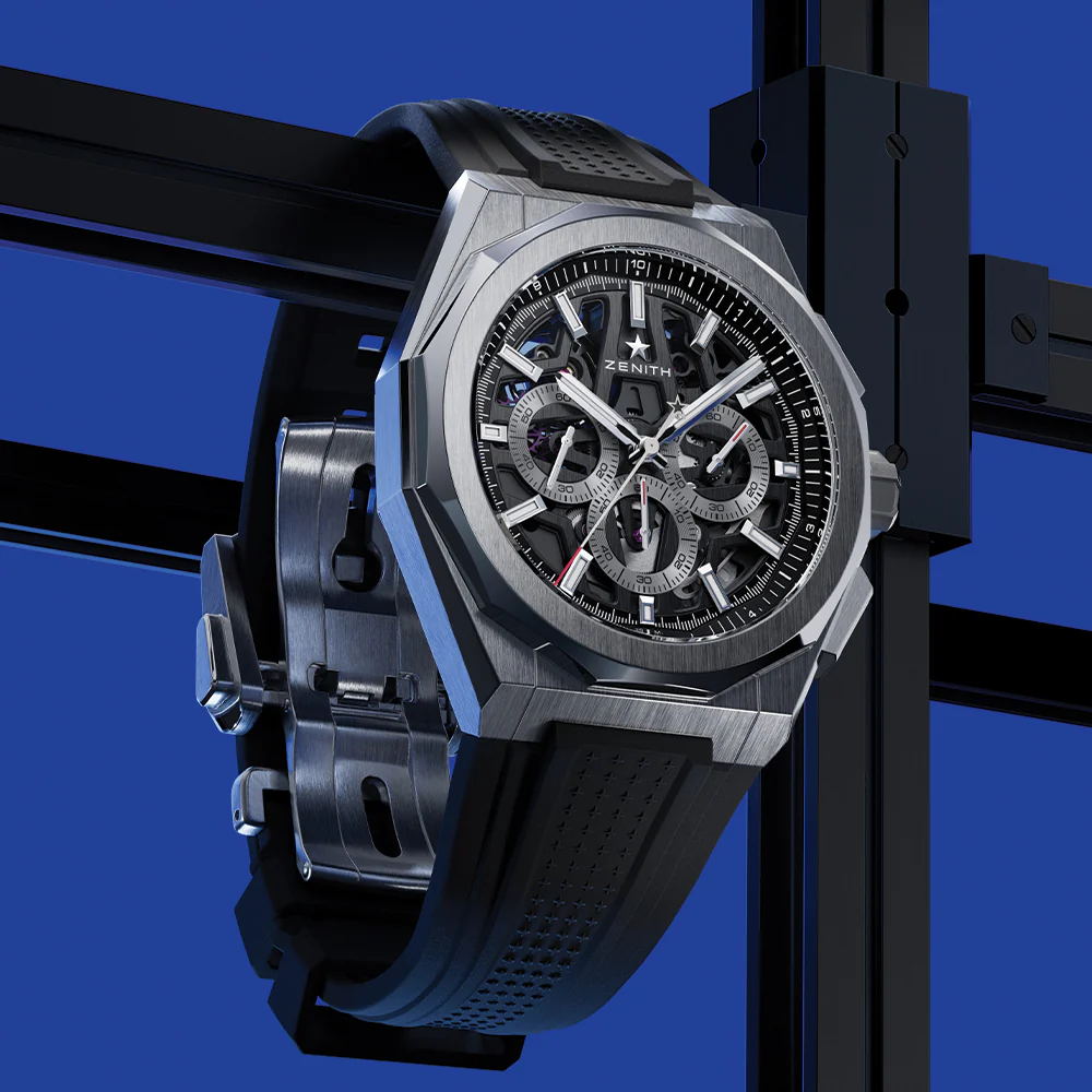 Defy Skyline Chronograph Skeleton 42mm - Black-Toned on Bracelet - Image 3