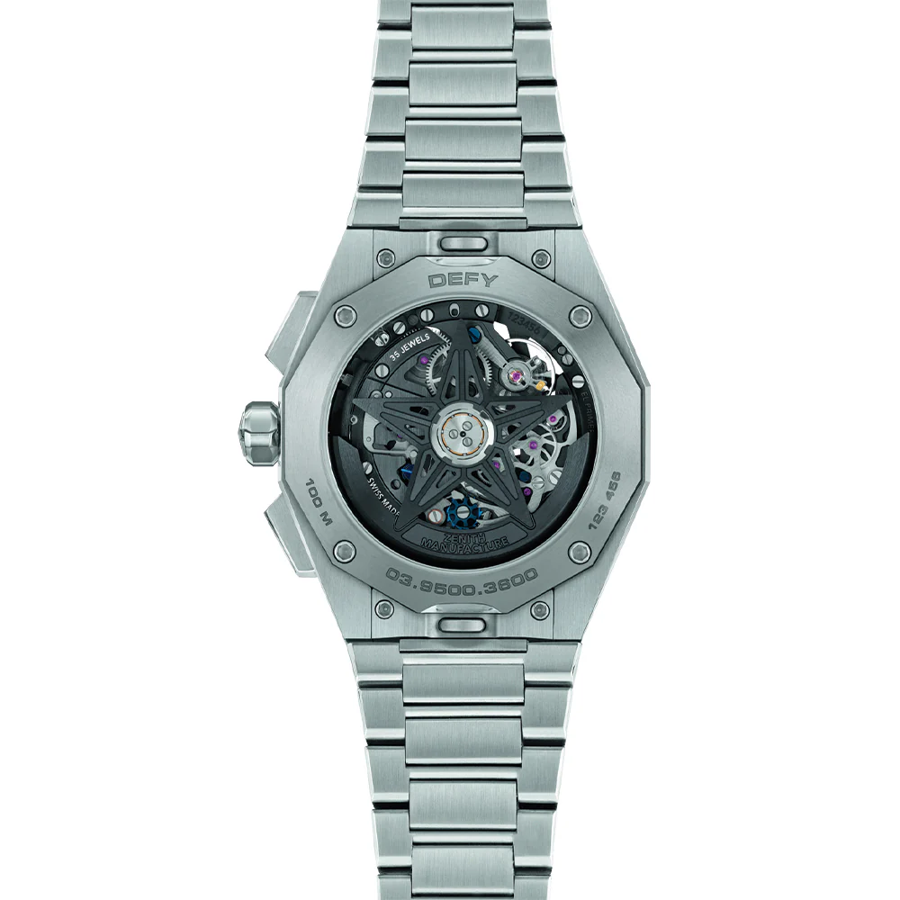 Defy Skyline Chronograph Skeleton 42mm - Black-Toned on Bracelet - Image 6