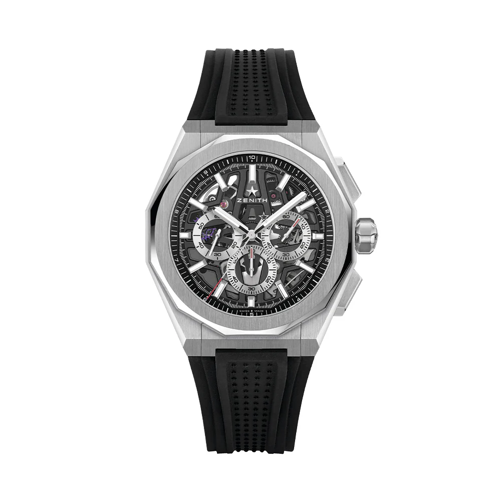 Defy Skyline Chronograph Skeleton 42mm - Black-Toned on Bracelet - Image 8