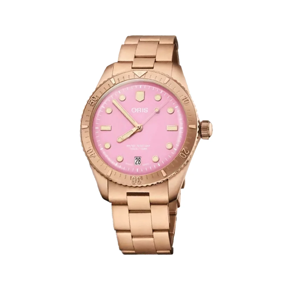 Divers Sixty‑Five 'Cotton Candy' 38mm - Pink on Bracelet