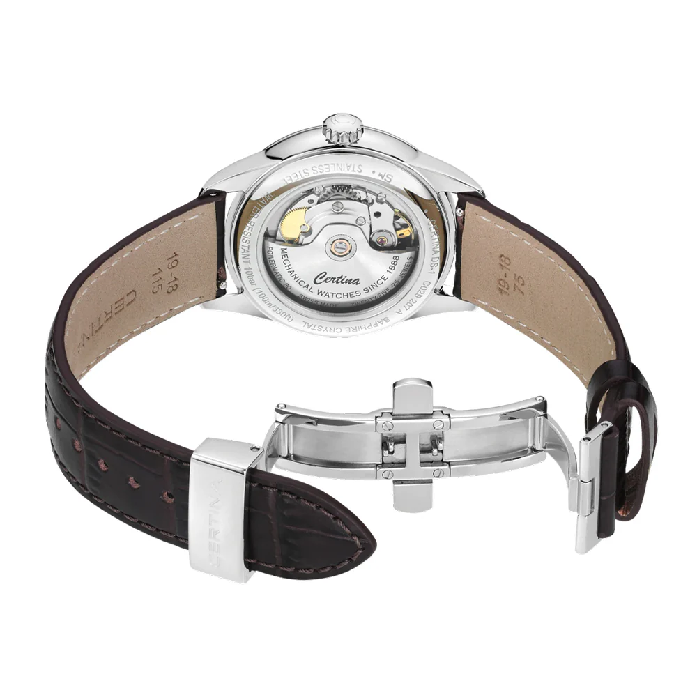 DS-1 Automatic 38mm - Green on Leather Strap - Image 3