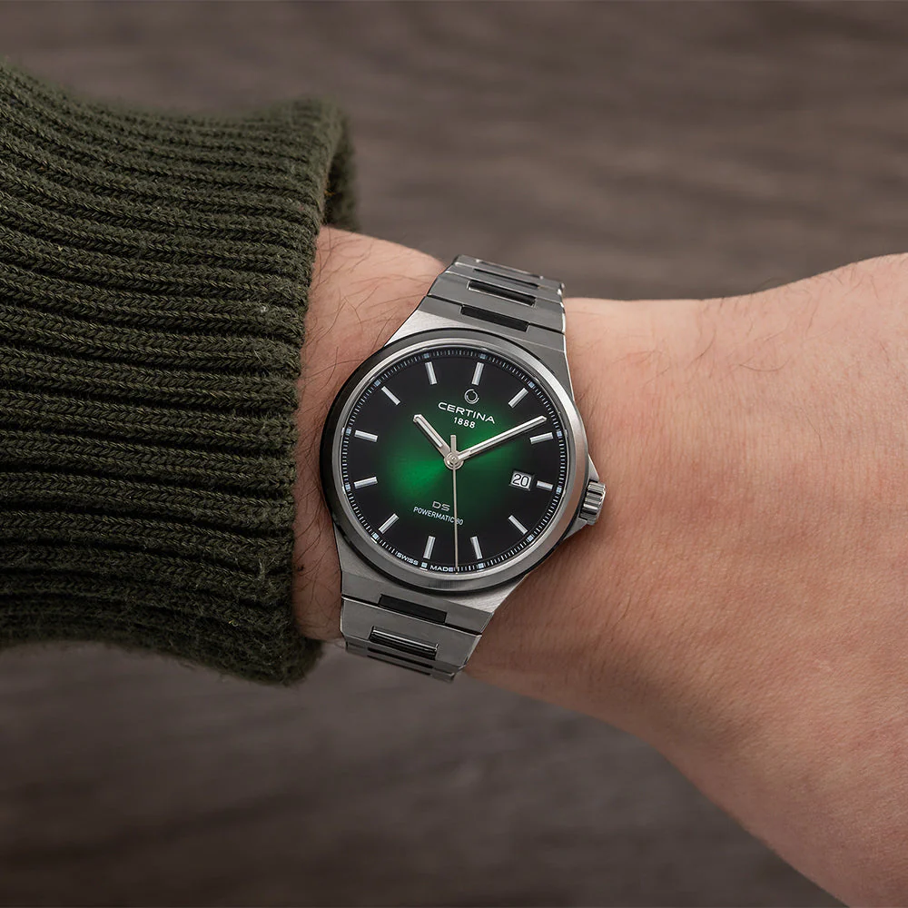DS-7 Powermatic 80 39mm - Green on Bracelet - Image 3