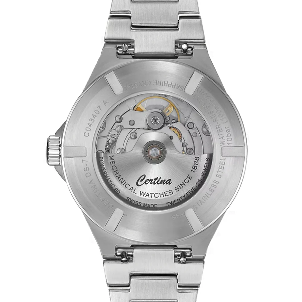 DS-7 Powermatic 80 39mm - Light Blue on Bracelet - Image 3