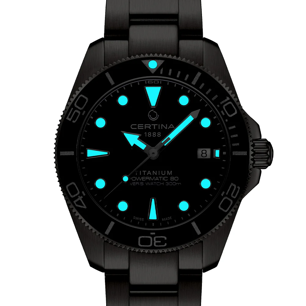 DS Action Diver "New DS Concept Extreme Shock Resistance" Titanium 40.5mm - Blue on Bracelet - Image 4