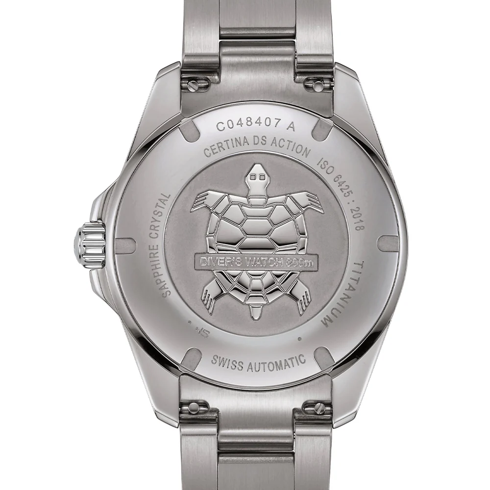 DS Action Diver "New DS Concept Extreme Shock Resistance" Titanium 40.5mm - Blue on Bracelet - Image 5