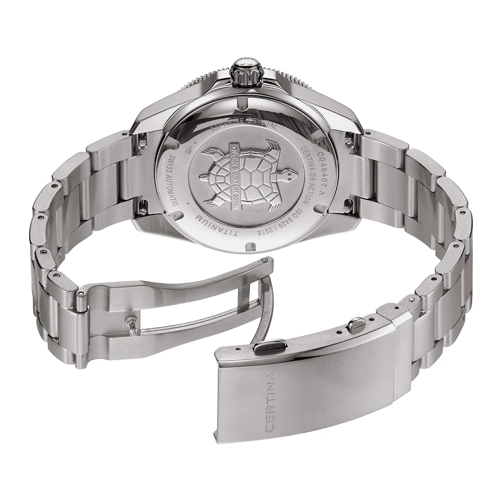 DS Action Diver "New DS Concept Extreme Shock Resistance" Titanium 40.5mm - Blue on Bracelet - Image 6