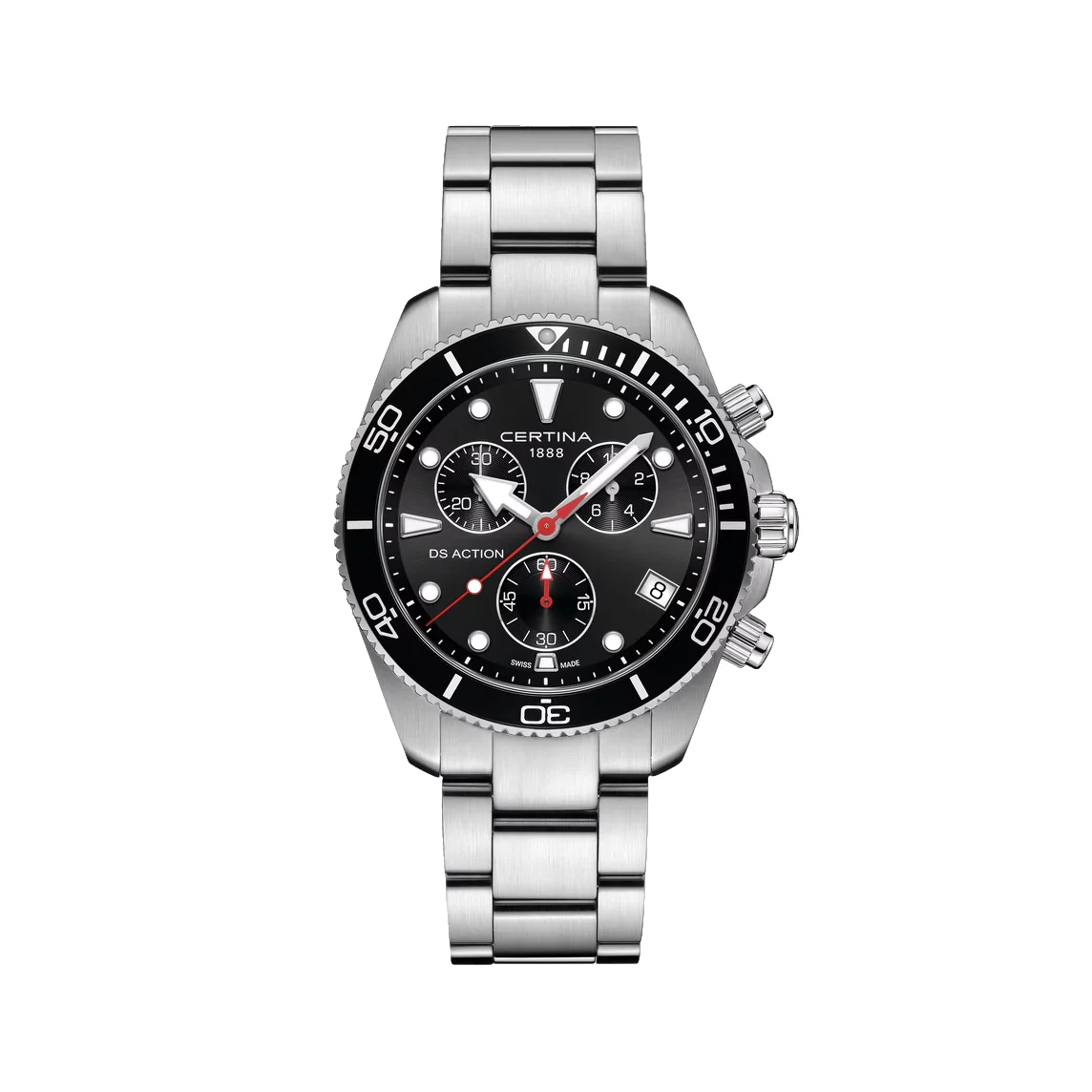 DS Action Quartz Chrono 42mm - Black on Bracelet