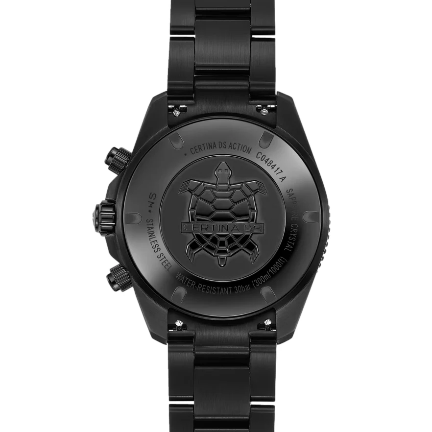 DS Action Quartz Chrono Black PVD 42mm - Black on Bracelet - Image 3