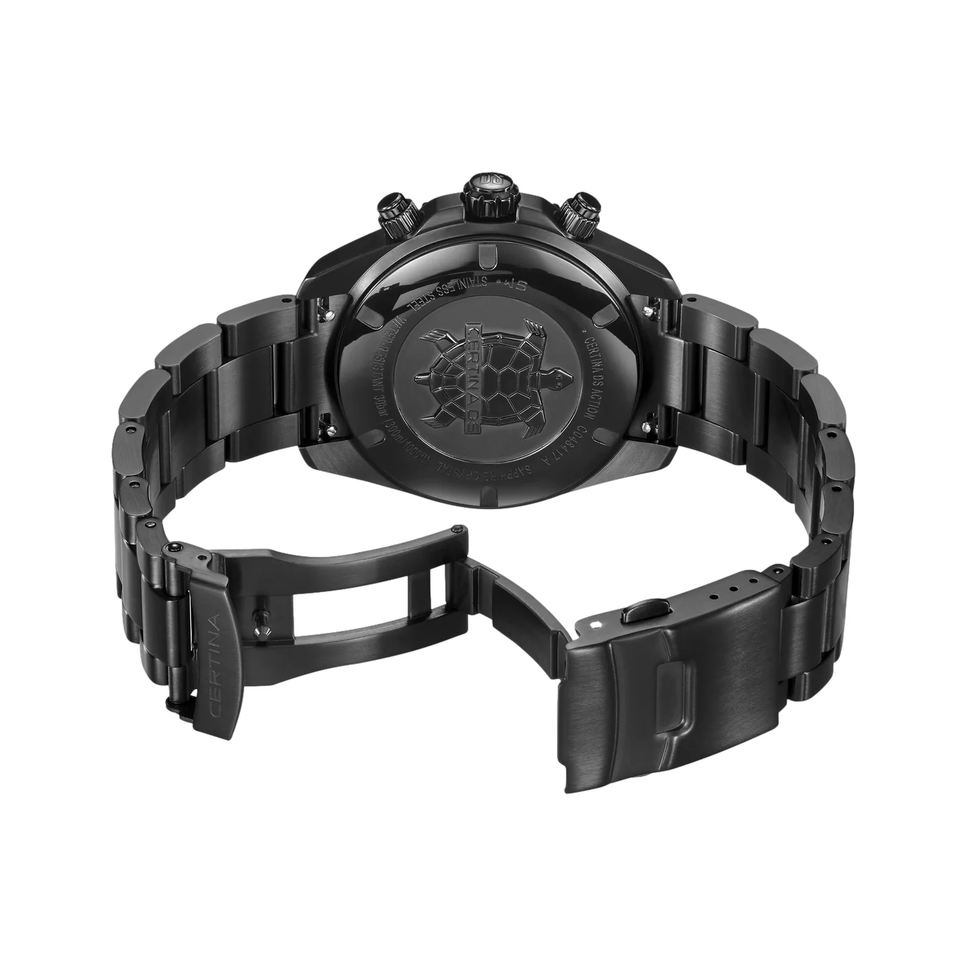 DS Action Quartz Chrono Black PVD 42mm - Black on Bracelet - Image 4