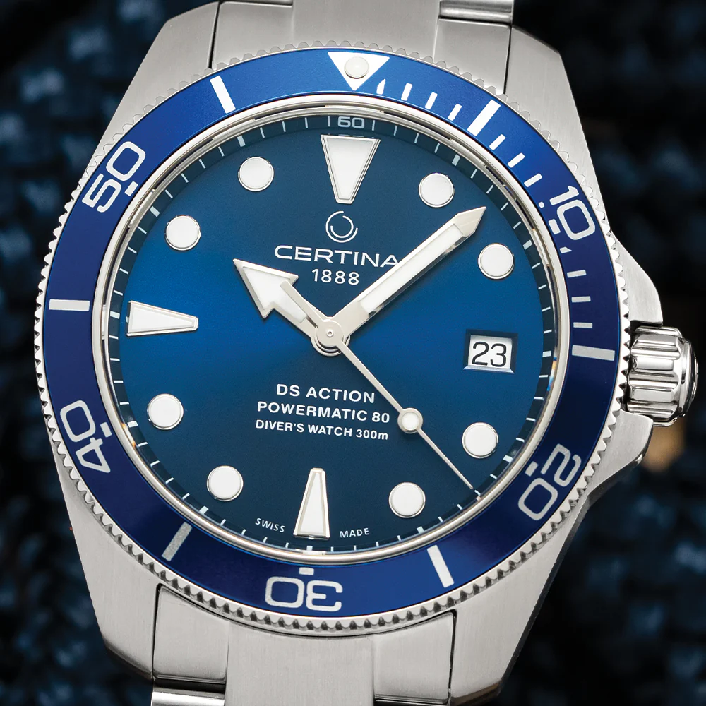 DS Action Diver Powermatic 80 38mm - Blue on Bracelet - Image 3