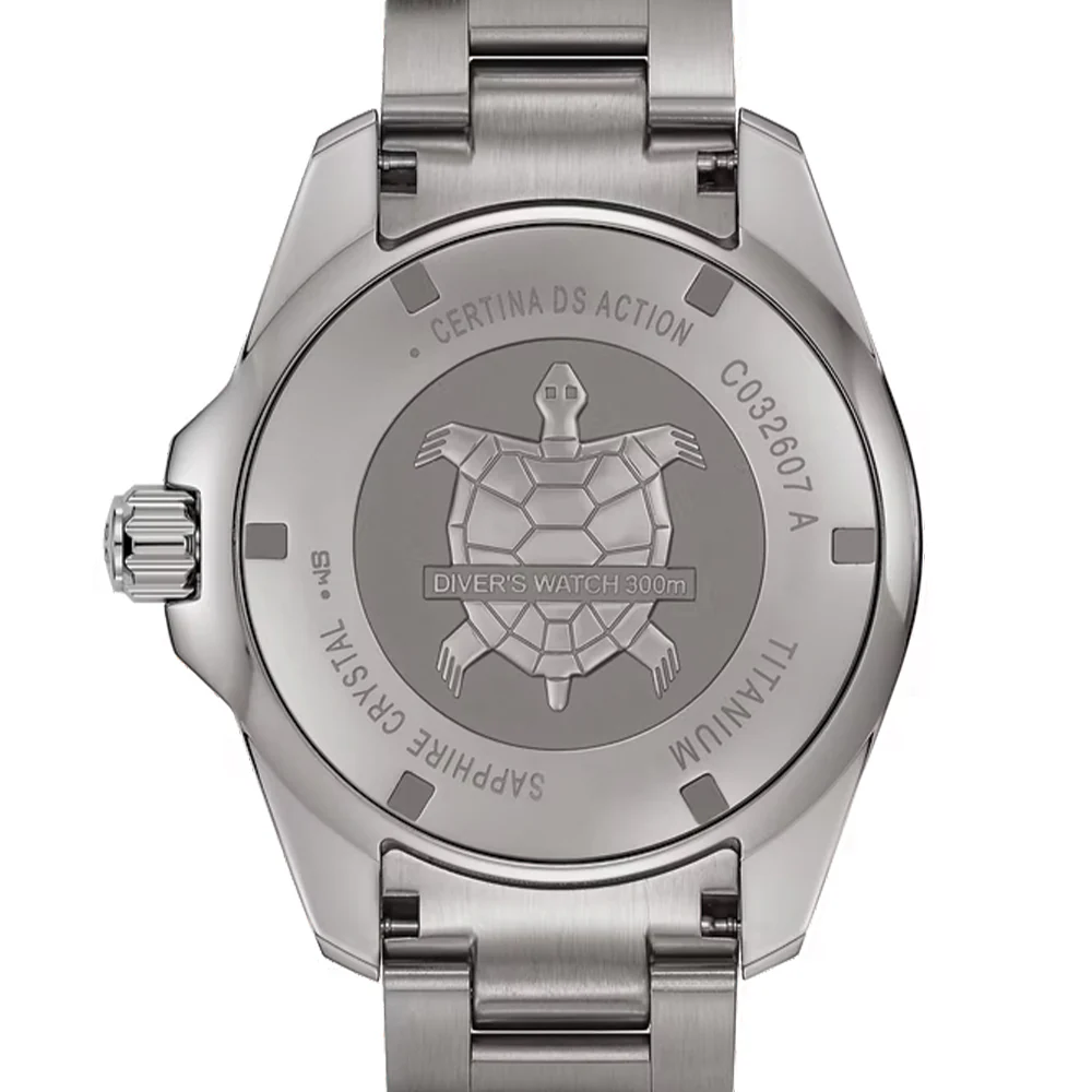 DS Action Diver Powermatic 80 Titanium 43mm - Black on Bracelet - Image 3