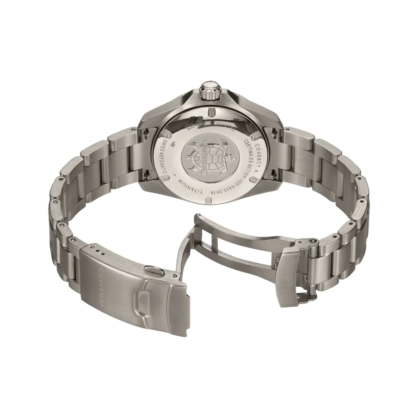 DS Action Diver “New DS Concept Extreme Shock Resistance” Titanium 38mm - Blue on Bracelet - Image 7