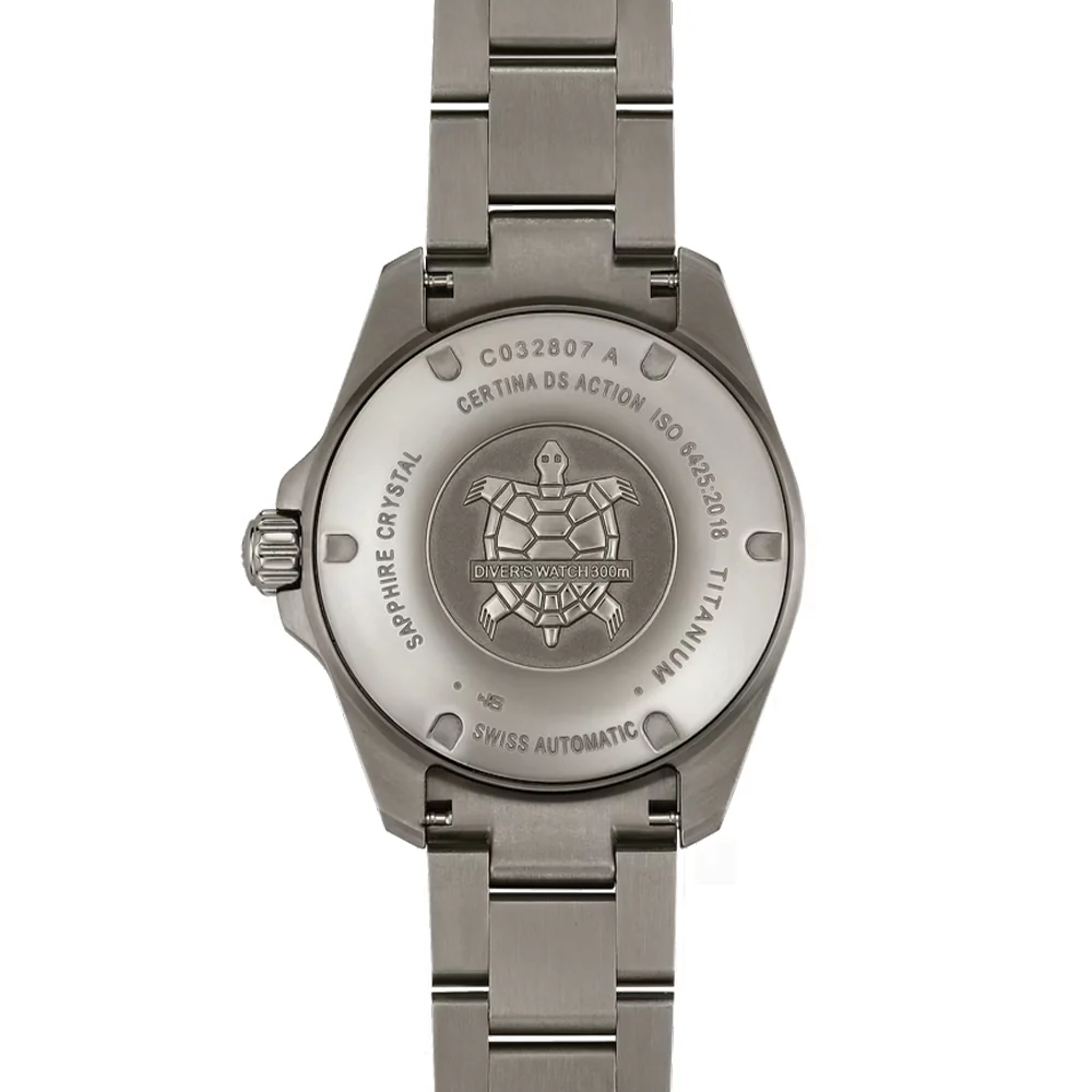 DS Action Diver Powermatic 80 Titanium 38mm - Grey on Bracelet - Image 7