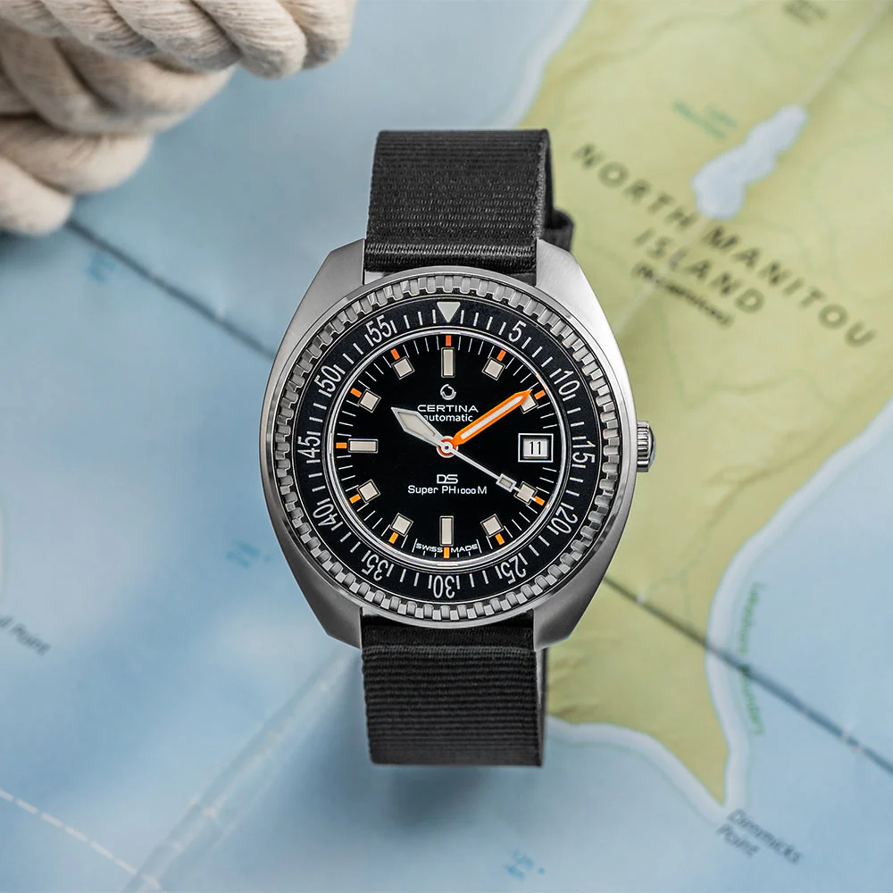 DS Super PH1000M 43.5mm - Black on Nylon Strap - Image 2