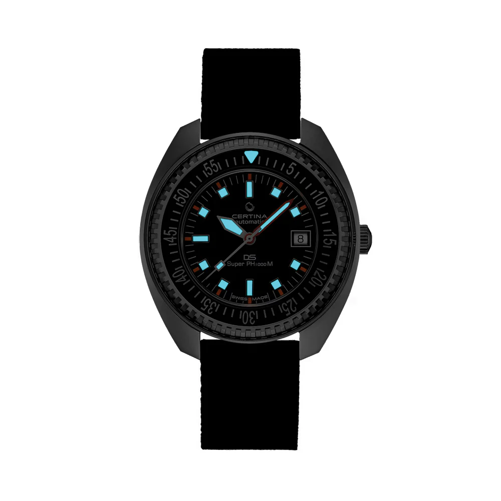 DS Super PH1000M 43.5mm - Black on Nylon Strap - Image 6