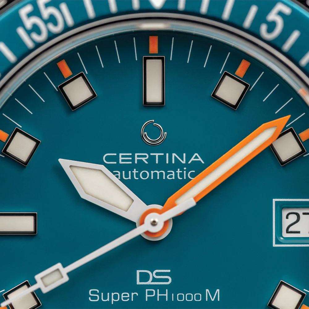 DS Super PH1000M STC 43.5mm - Turquoise on Rubber Strap - Image 5