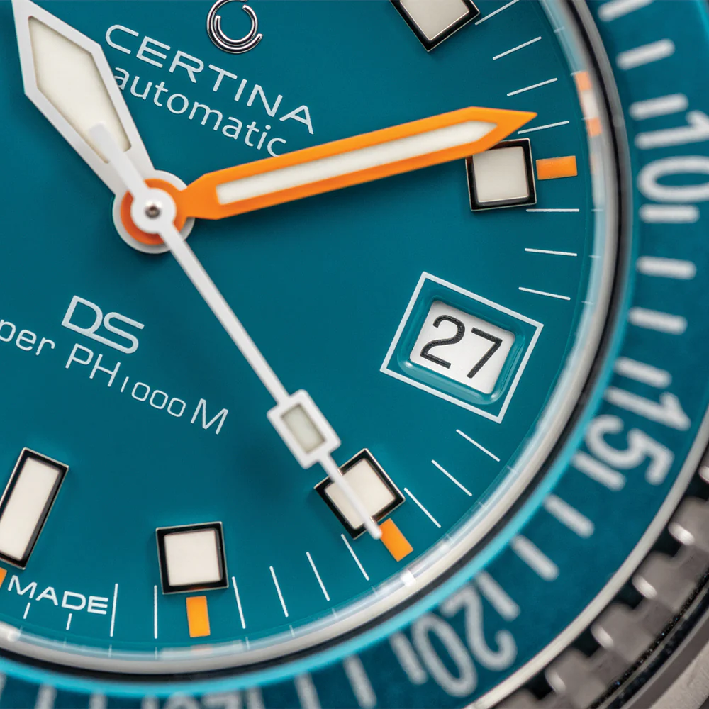 DS Super PH1000M STC 43.5mm - Turquoise on Rubber Strap - Image 6