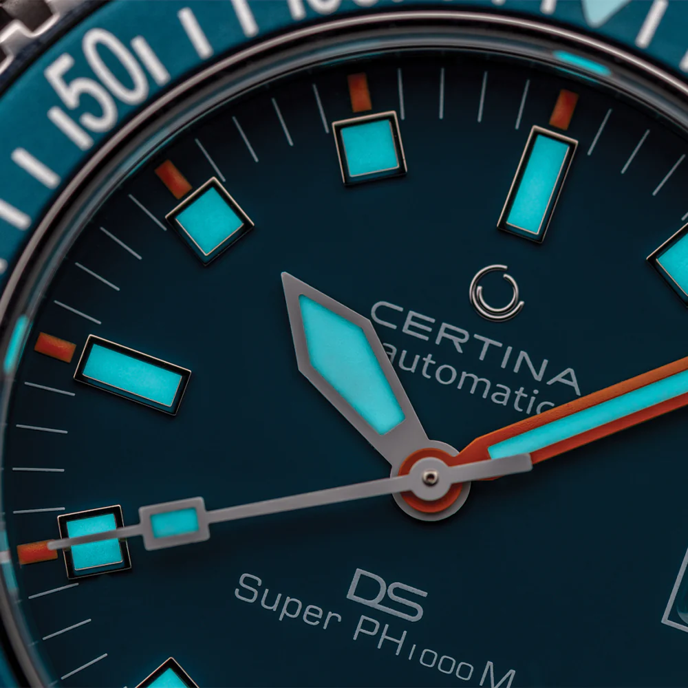 DS Super PH1000M STC 43.5mm - Turquoise on Rubber Strap - Image 7